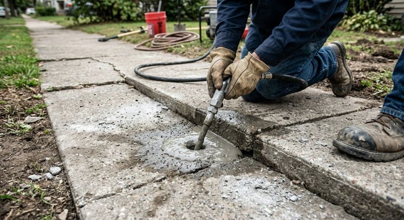 Sidewalk Raising in Des Moines, IA