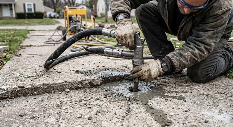 Sidewalk Raising in Des Moines, IA