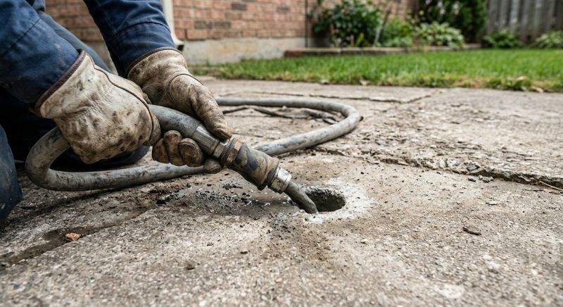 Sunken Patio Repair in Corpus Christi, TX